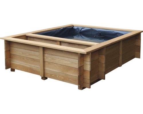Verhoogde vijver, verhoogd bed dobar Maxime 330 l 150 x 120 x 40 cm bruin