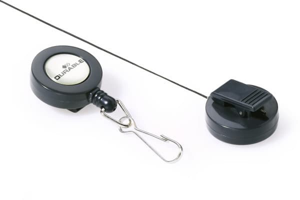 Durable 8221-58, Uttrekkbar merkesnelle, Svart, 10 stykker, 85 cm