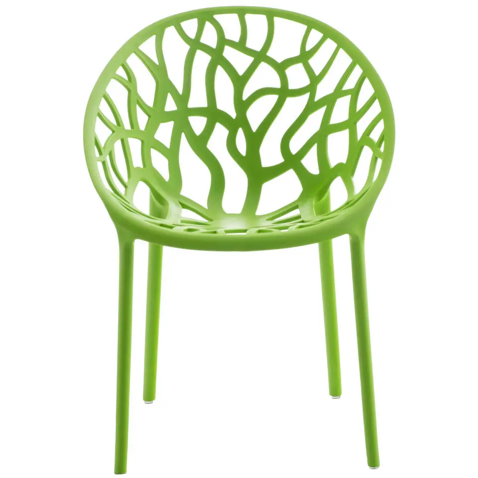 CLP Set van 4 Tuinstoel Hope Kunststof - groen