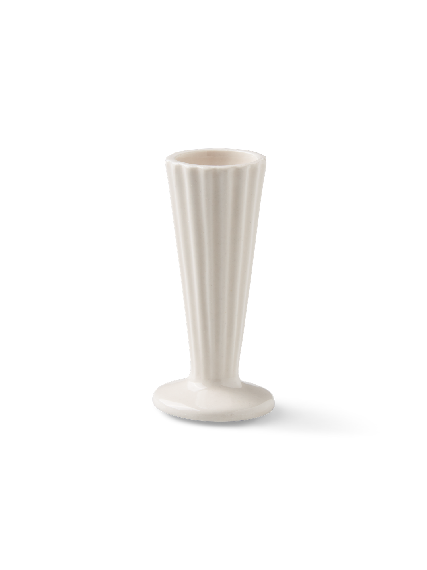 Vase | Porcelæn. 4,5 x 9,5 cm. | Off White