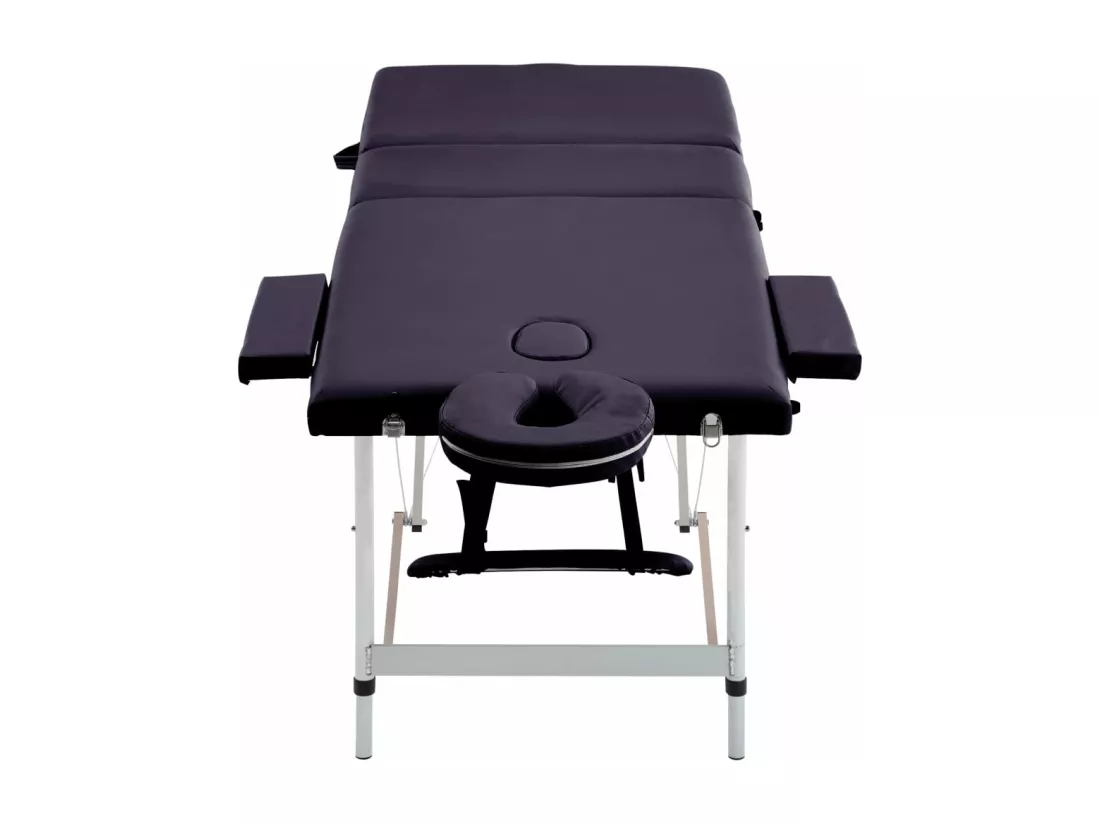Table de massage pliable argenté 191 x 70 x 59 cm 02_0001828