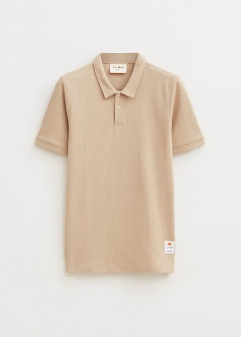 Polo met logo zand (ZAND)