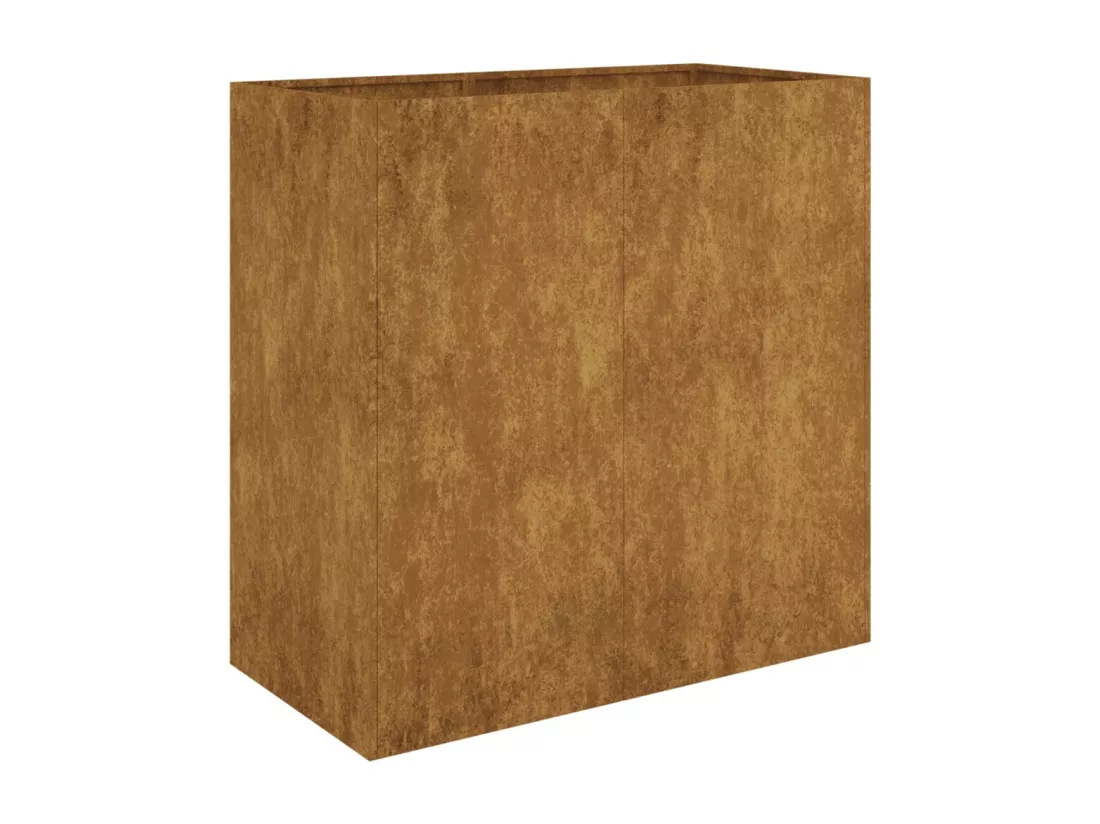 Jardinière 80x40x80 cm acier corten