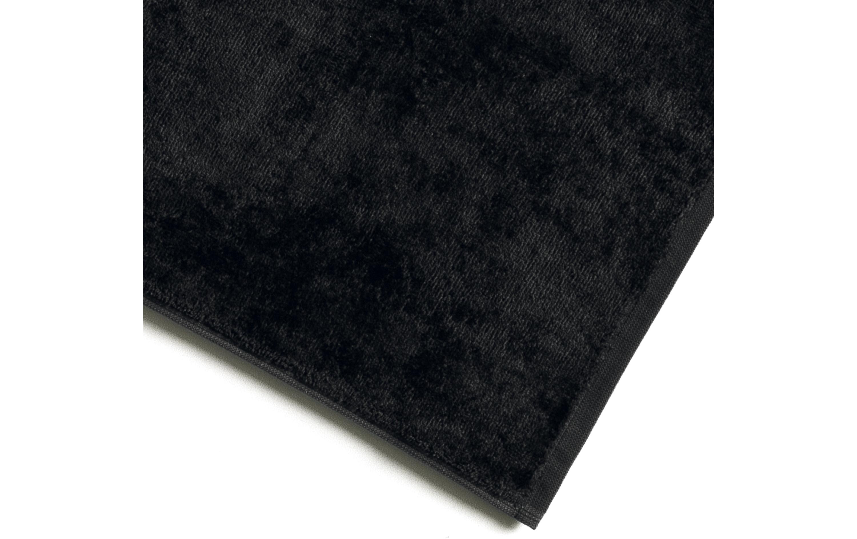 Badteppich Bamboo Luxe 50 x 80 cm, SchwarzZart glänzende Fussmatte