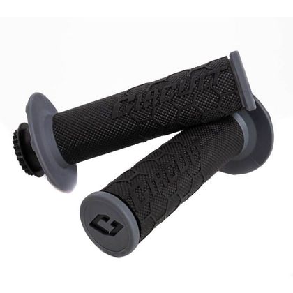 Poignées de guidon Circuit Equipement KIRA LOCK ON Universel - Gris / Noir