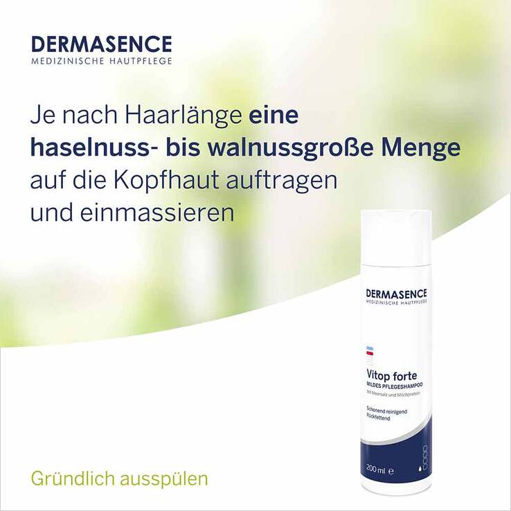 Dermasence Vitop forte mildes Pflegeshampoo, 200 ml