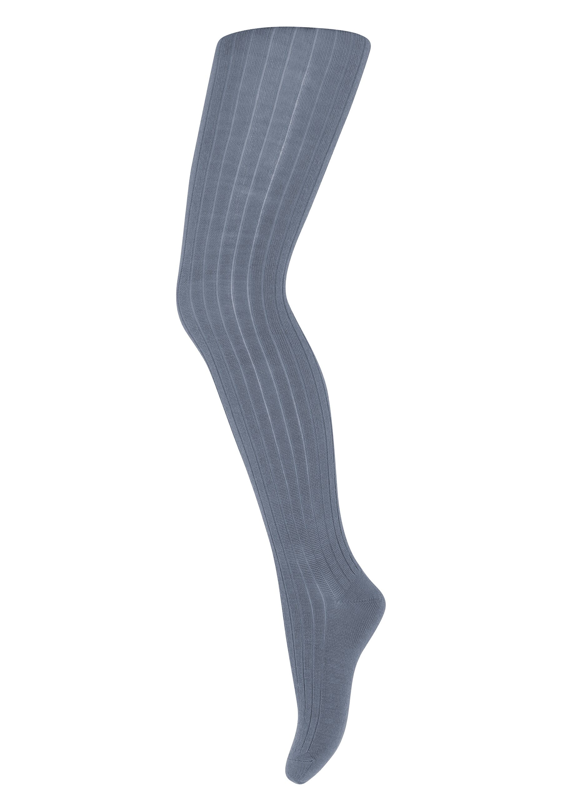 Wool Rib Tights stone blue - MP - Rumpetroll