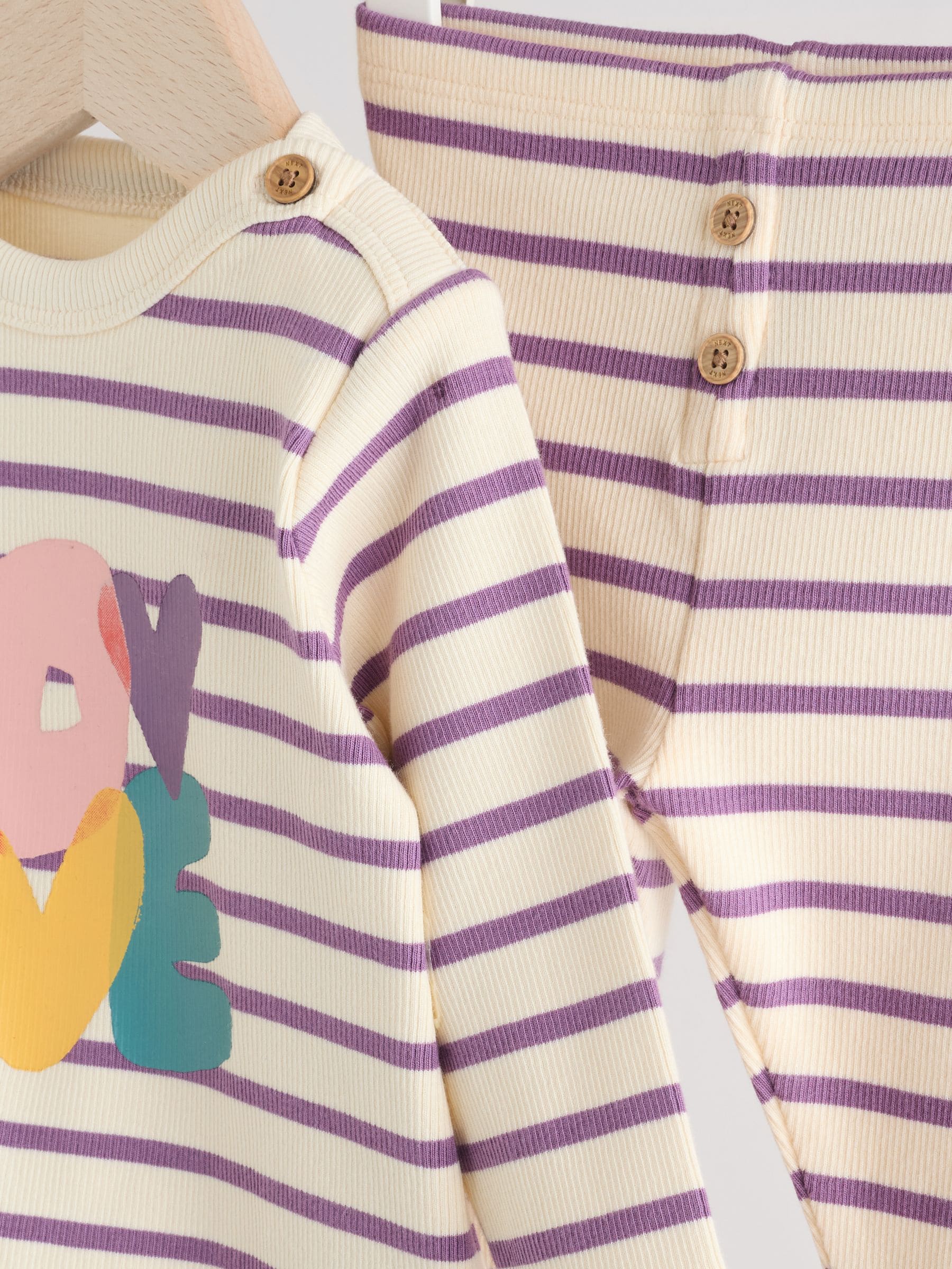 Multi - Baby set van top met Lange mouwen en Leggings 2 Pieces (0mnd -2jr)