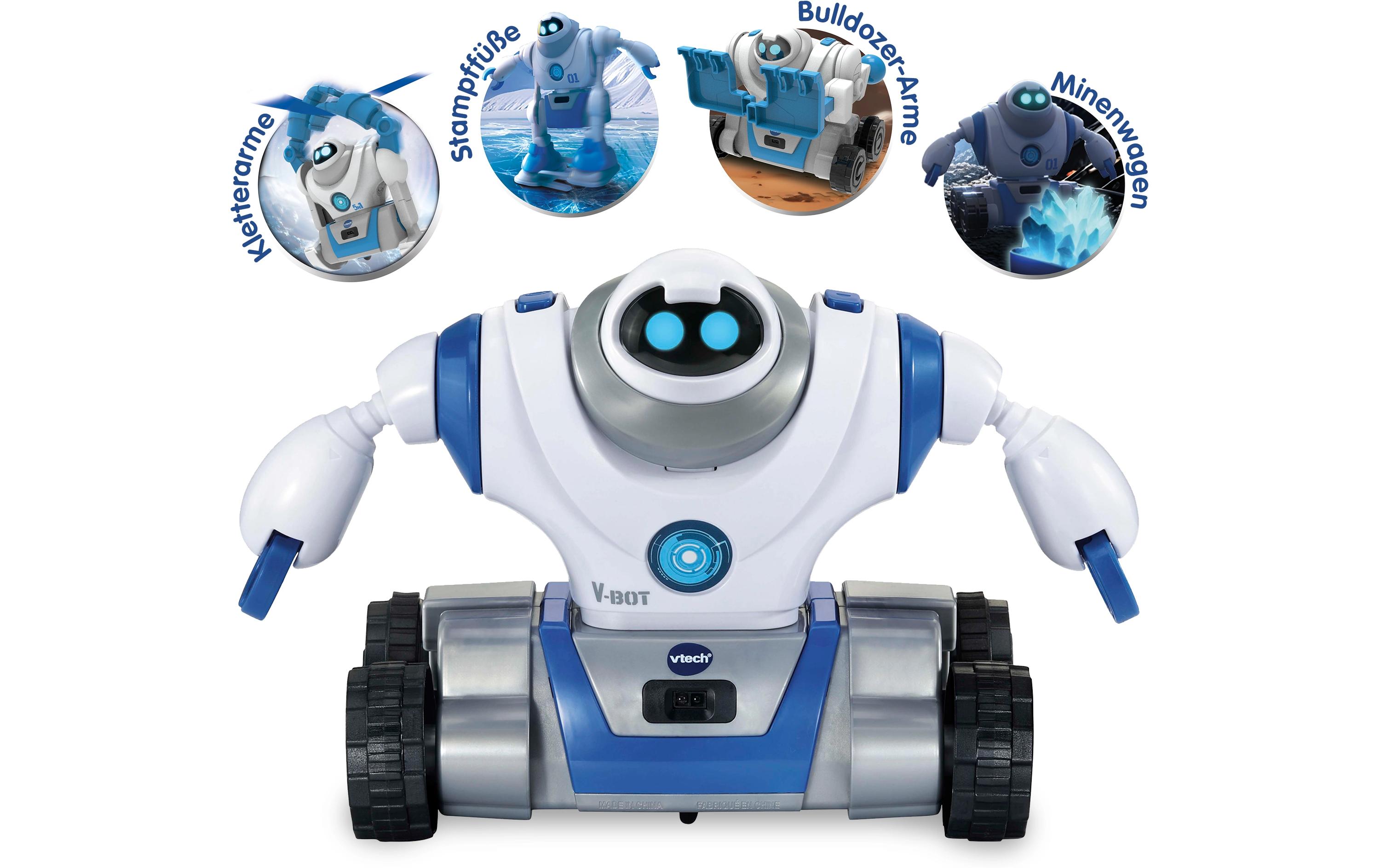 Roboter V-Bot 5 in 1 -DE-Motorisierter Roboter mit verschiedenen Bewegungen