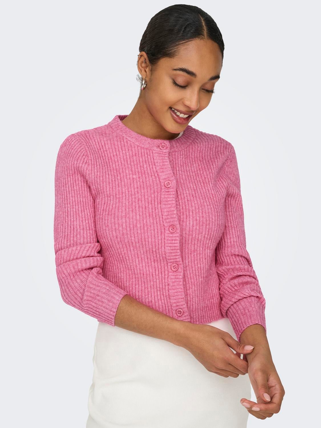 ONLKATIA Strickjacke Carmine Rose