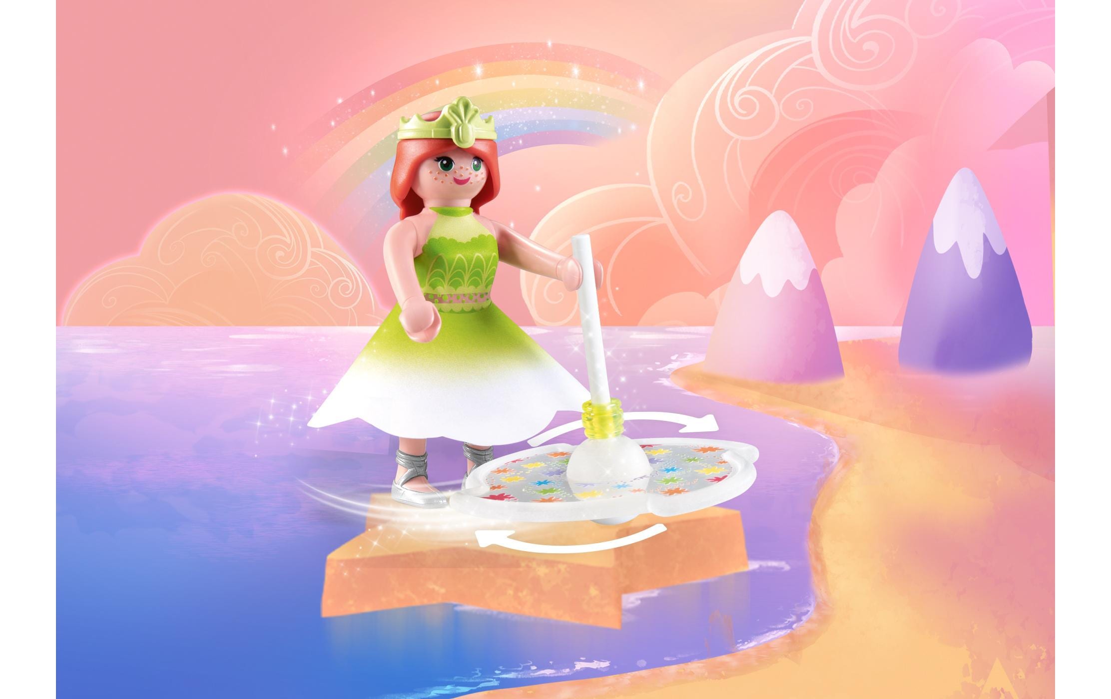 Princess Magic Himmlischer Regenbogenkreisel mit PrinzessinKleines Prinzessinnen-Spielset