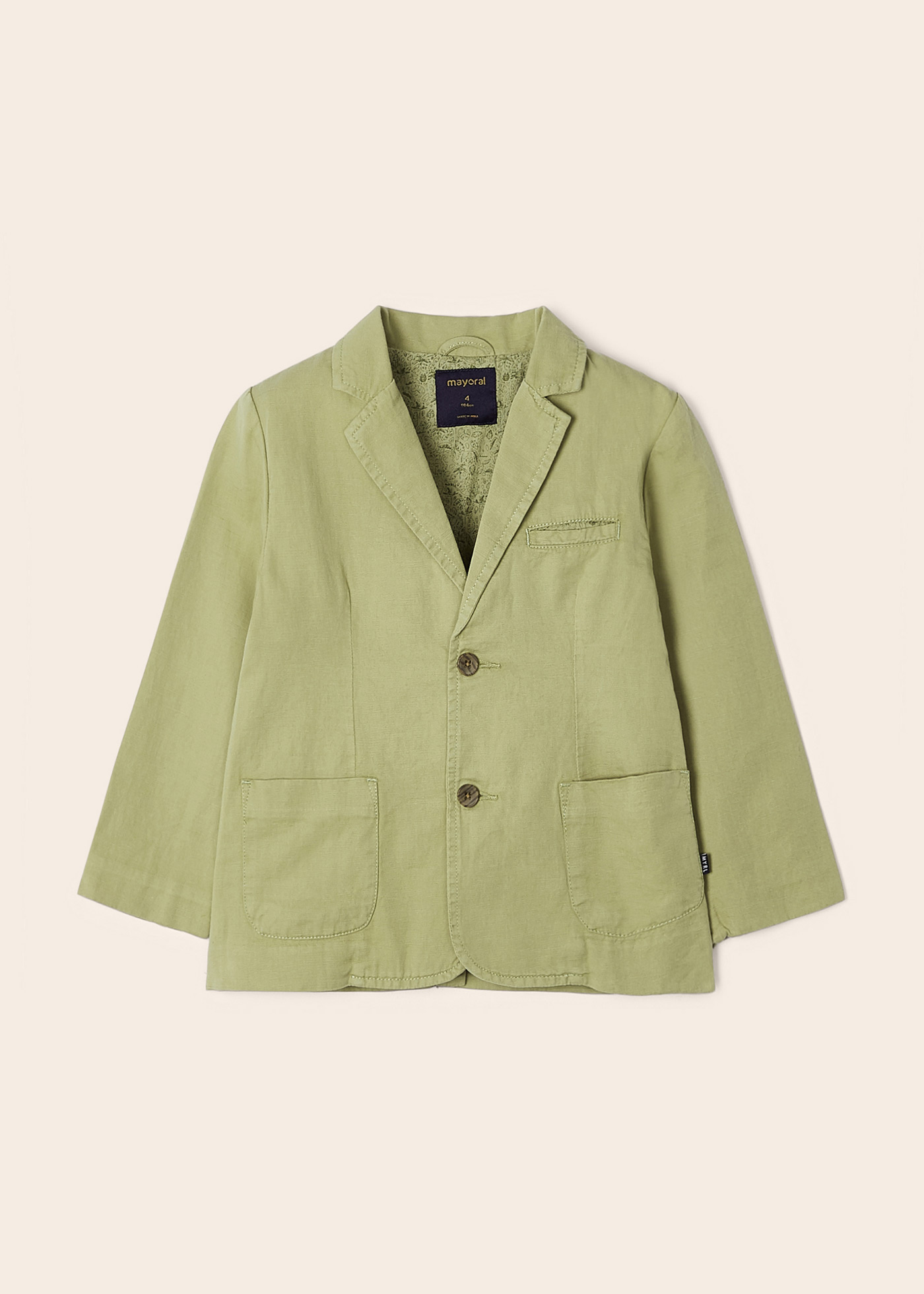 Blazer de linho para meninos