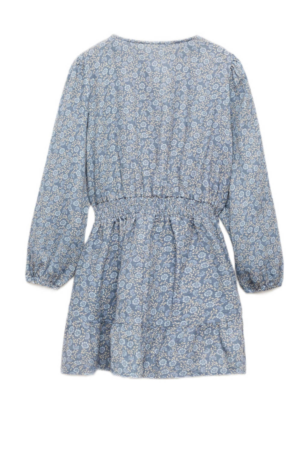 Mango Kids gebloemde jurk middenblauw