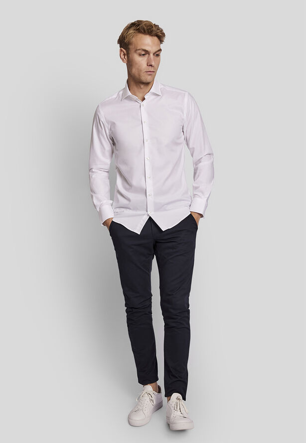 Bruun & Stengade BS Begovic Modern Fit Shirt Hvid