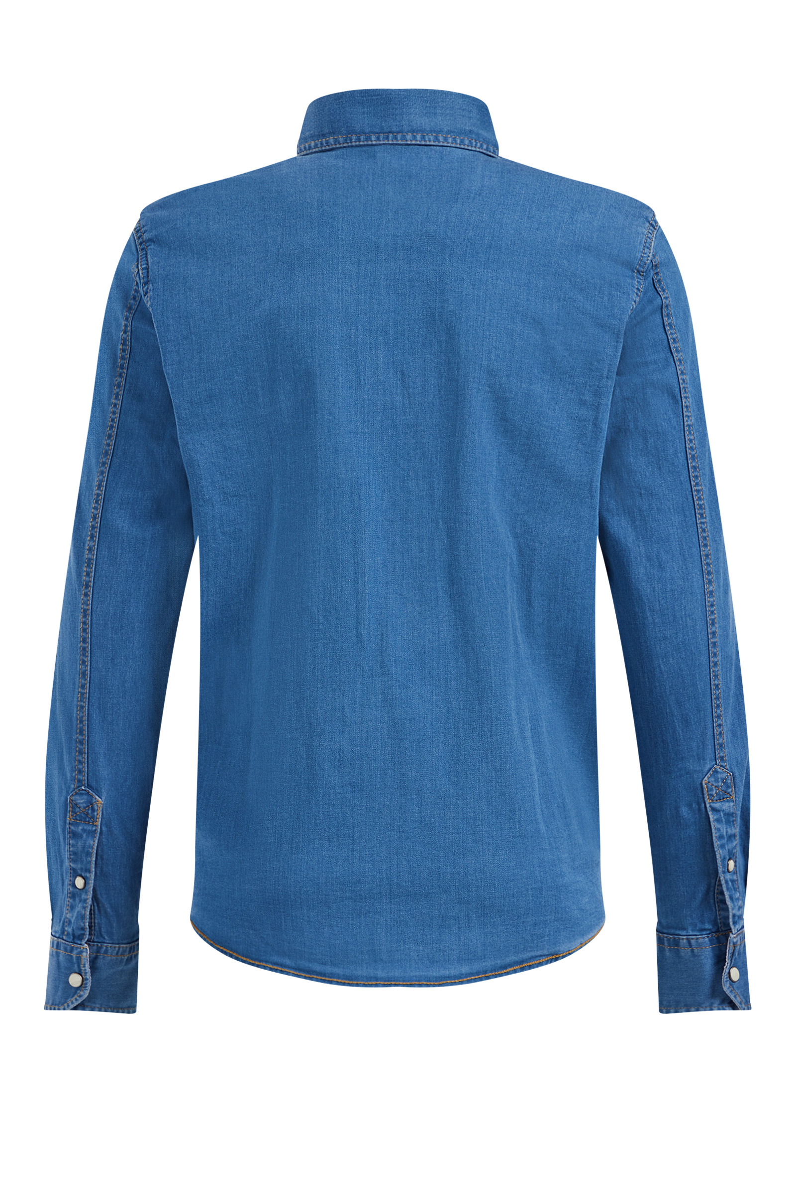 Jongens denim overhemd met stretch Blue Ridge Blauw