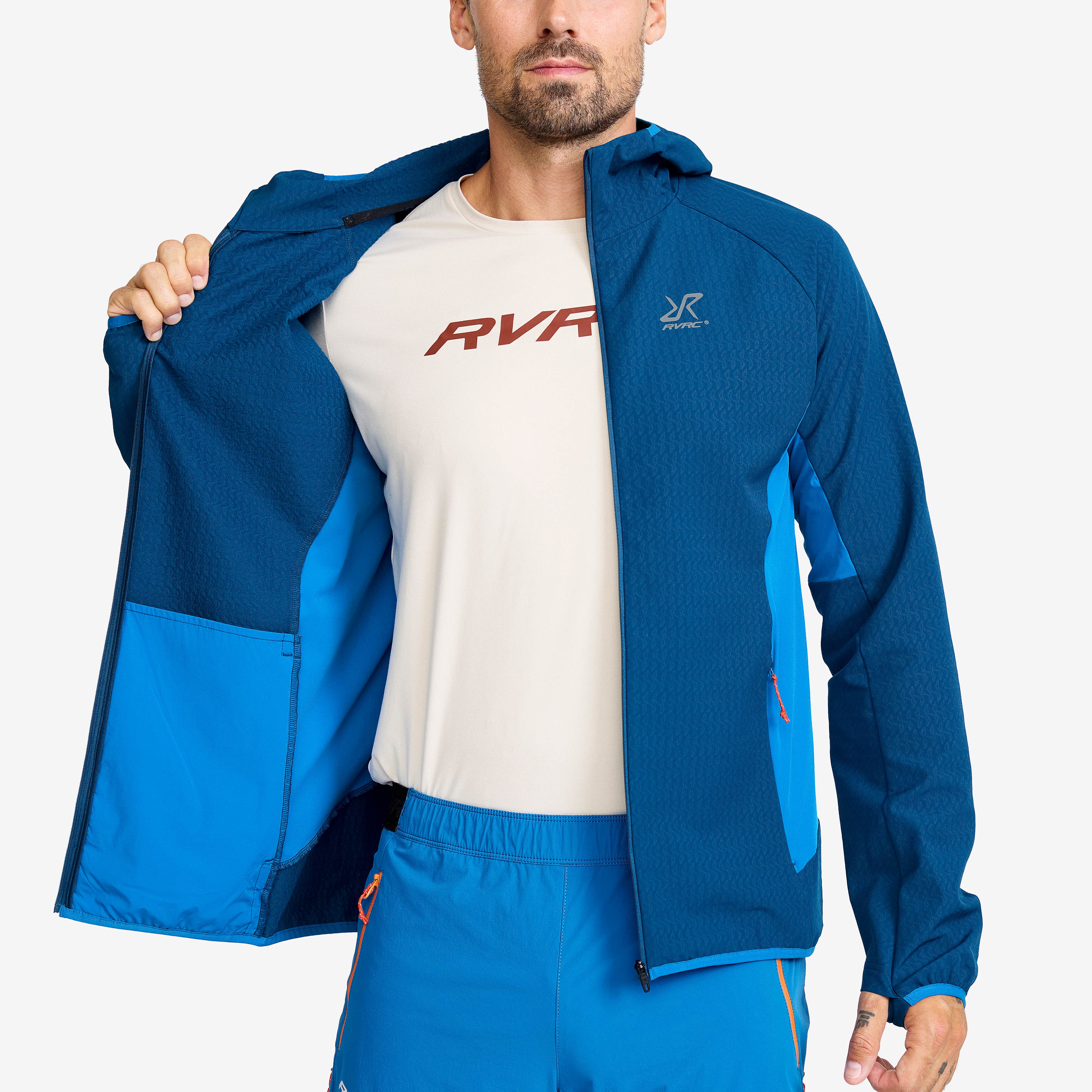 Distance Pro Wind Jacket Herre Imperial Blue/Blue Opal