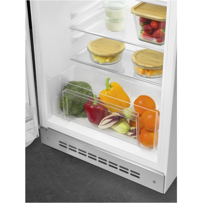 SMEG Stand-Kühlschrank 50's Retro Style FAB10LWH5 Weiß