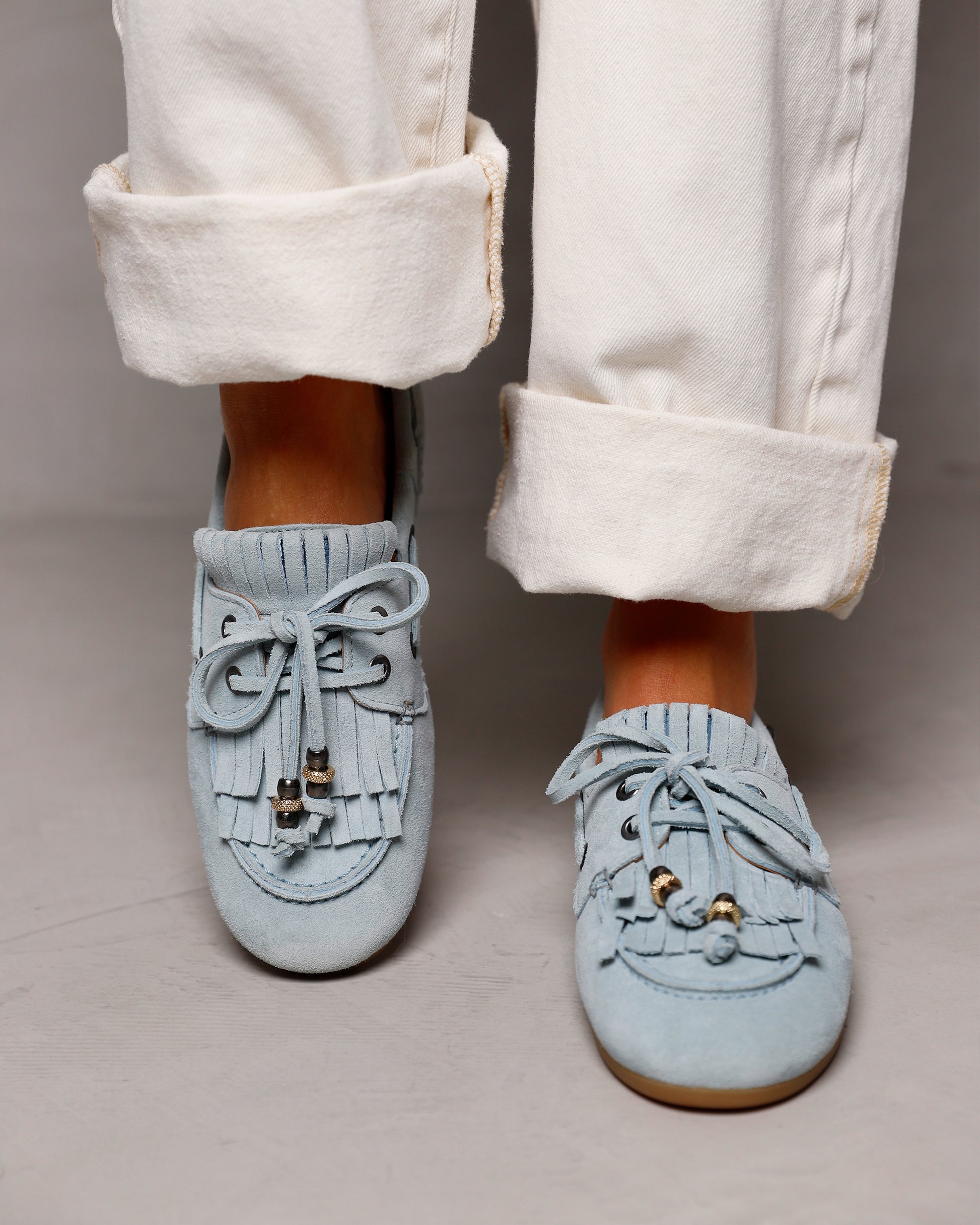 VIA VAI blauwe dames loafers June Loua