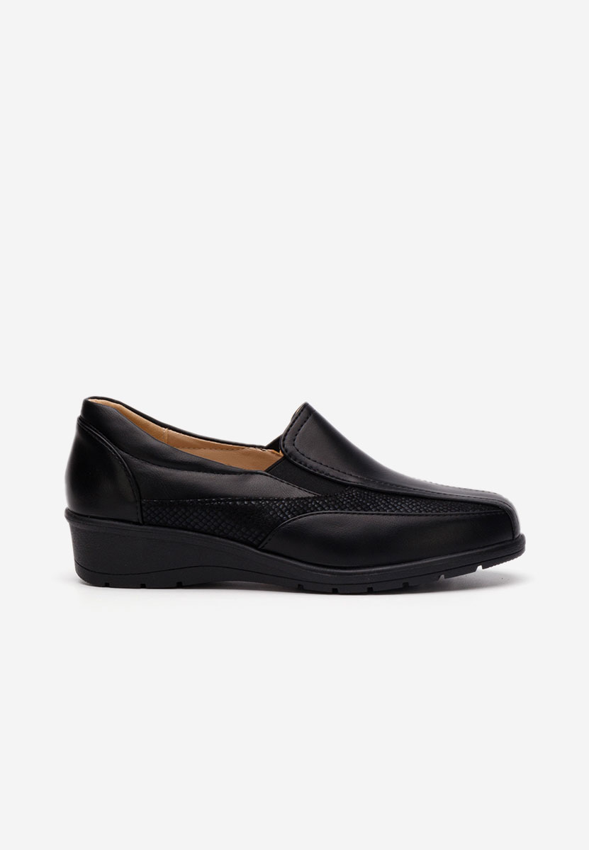 Mocassins femme noirs Elettra