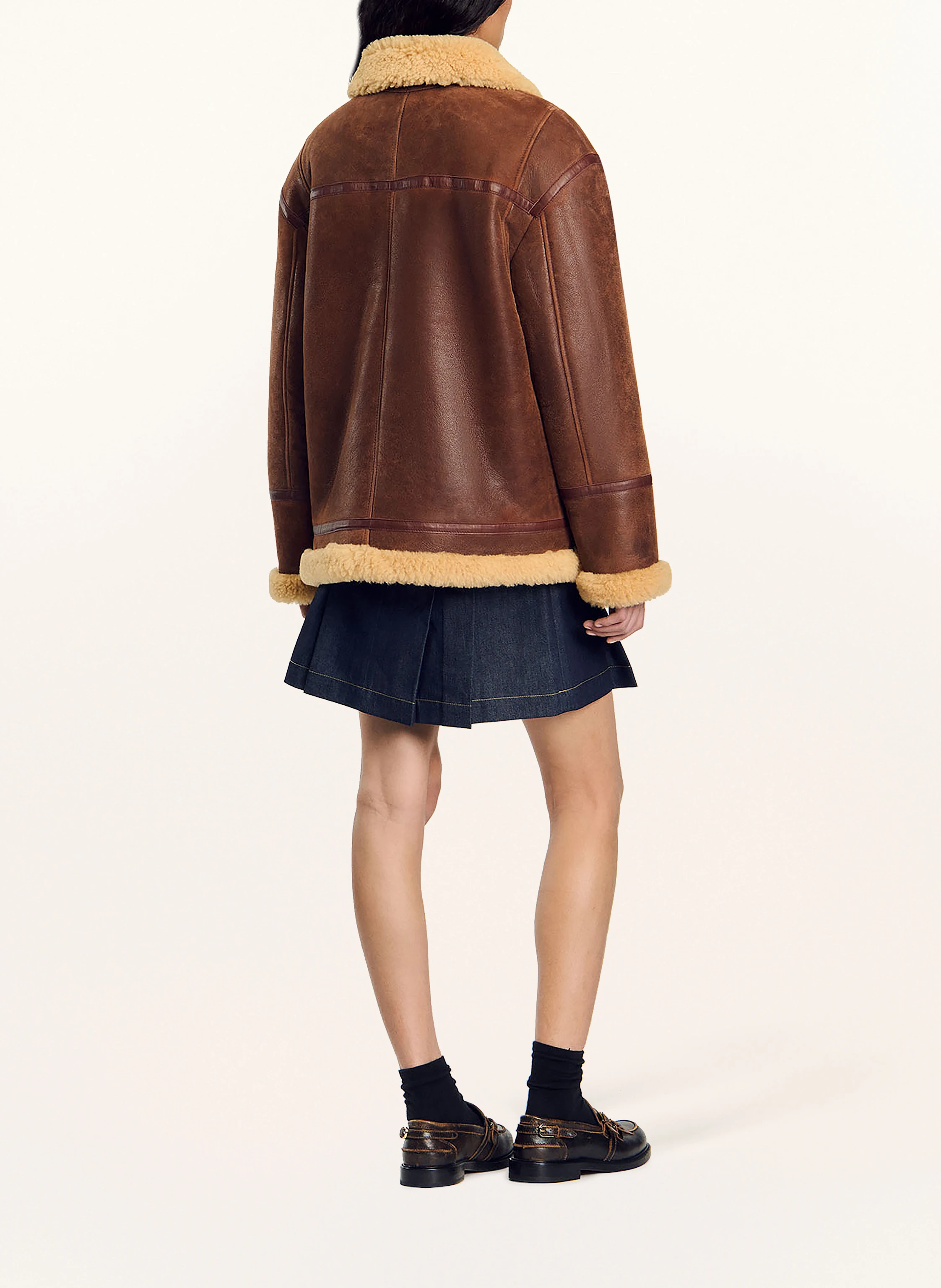 SANDRO Lederjacke
