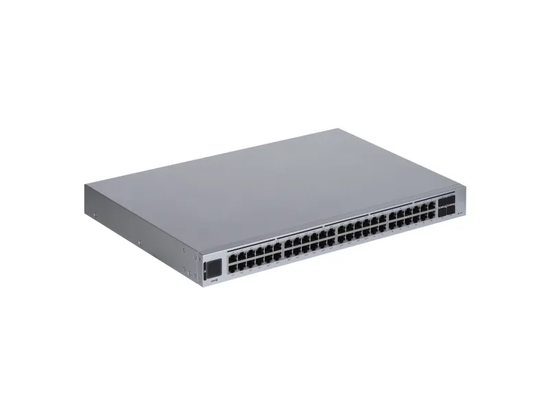 Ubiquiti UniFi Switch USW-48-POE - Switch - Administreret - 48 x 10/100/1000 (32 PoE )   4 x Gigabit SFP - monterbar på stativ, desktop - PoE  (195 W)