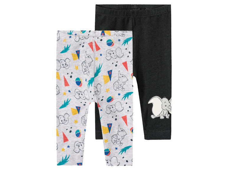 Baby leggings, 2 stuks, met hoog bio-katoengehalte