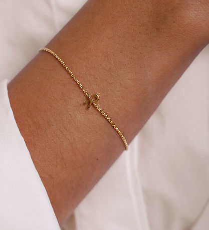 Design Letters Armband - R - 18 Karat vergoldet