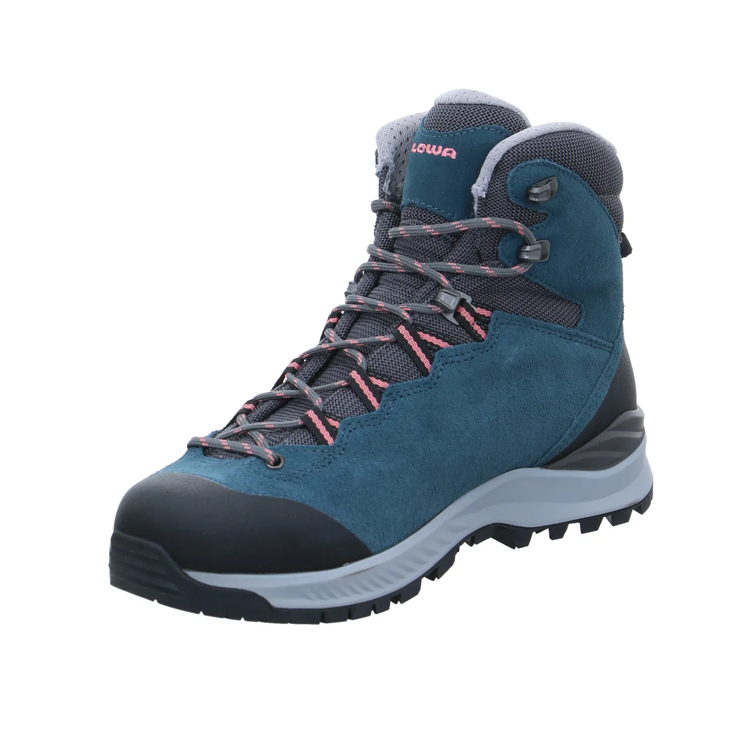 LOWA Wander- Bergschuh Damen Petrol Leder  Gore-Tex