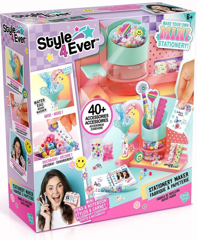 Canal Toys - Mini-papierfabriek - Creatieve Machine - Roze - Inclusief 40+ Accessoires