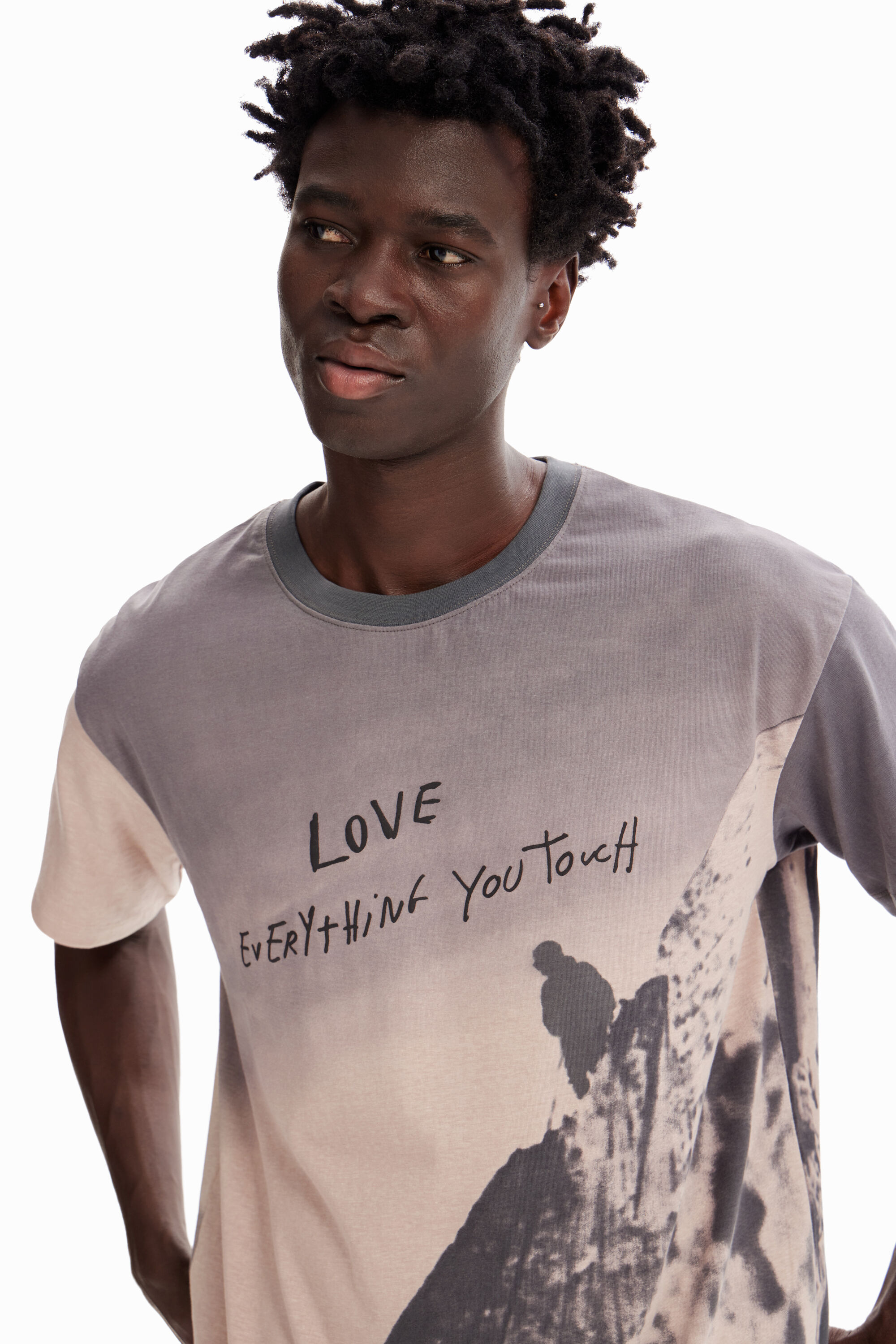 T-shirt oversize montagne