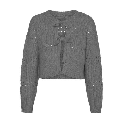 Vero Moda Adelina Short Cardigan, Medium Grey Melange, XL