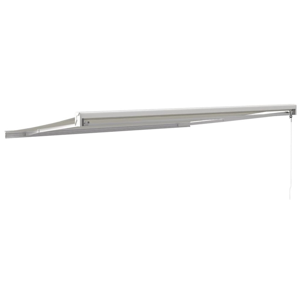 Auvent rétractable crème 4,5x3 m tissu et aluminium