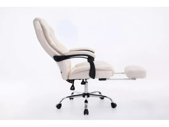 Fauteuil de bureau ergonomique crème 67 x 64 x 124 cm BUR10377