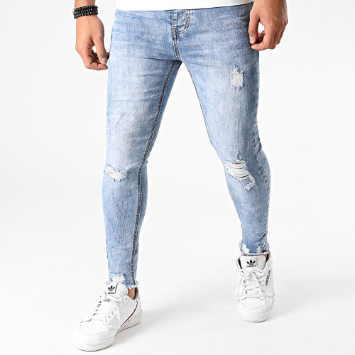 Jean Super Skinny Fit LB054-AH2 Bleu Wash