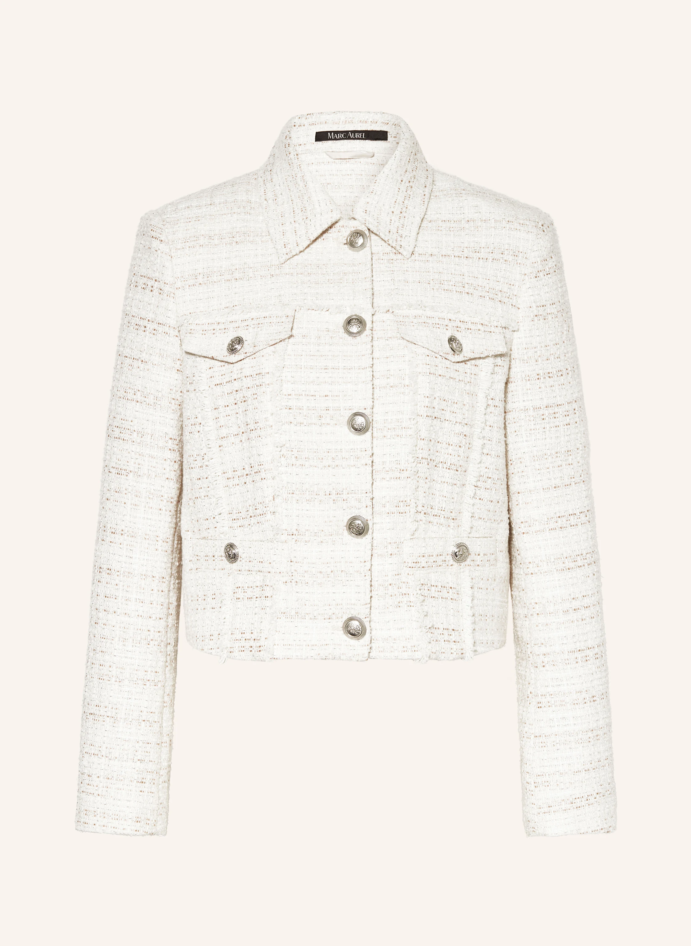 MARC AUREL Bouclé-Jacke mit Glitzergarn