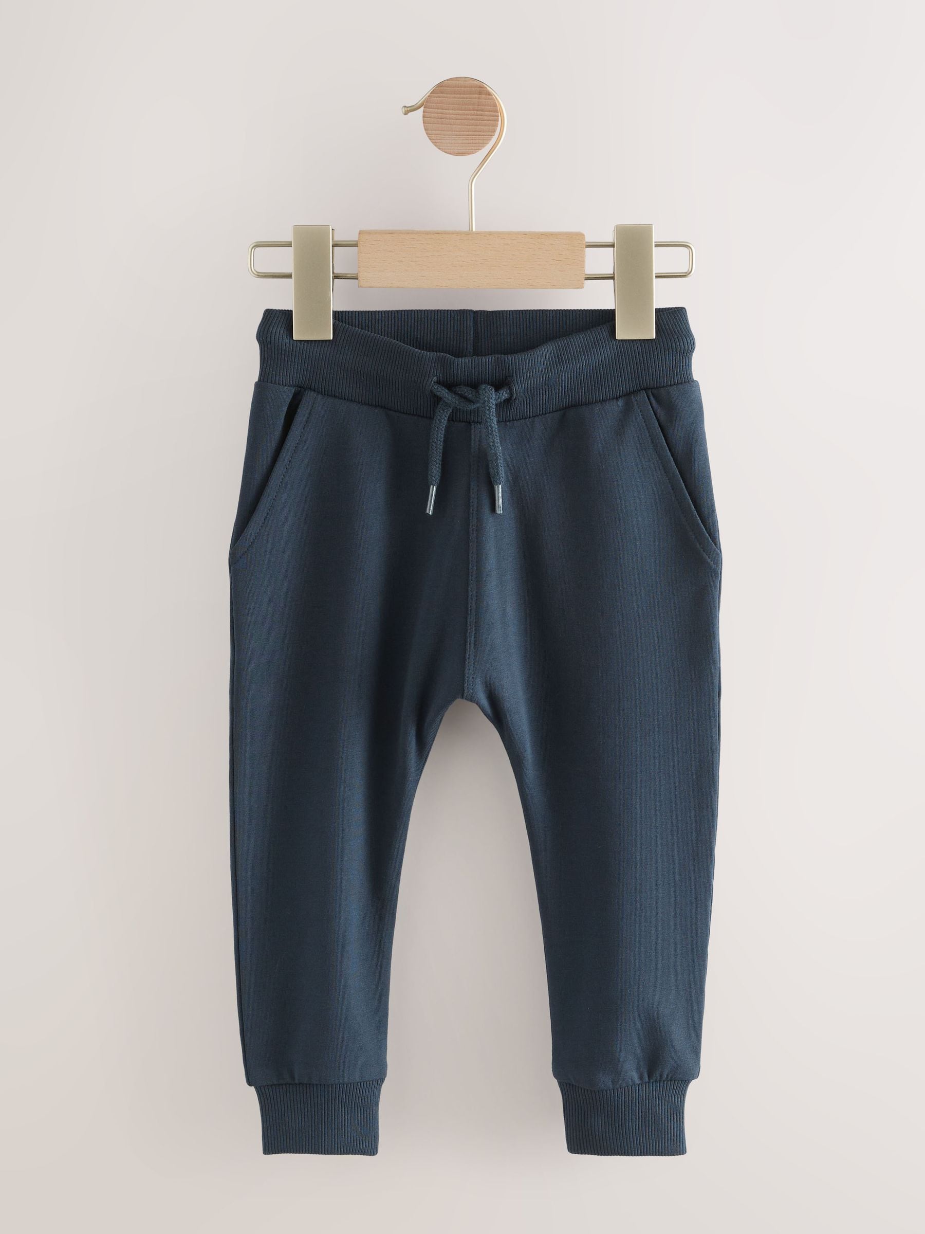 Blauw/Ecru/Marineblauw - Verpakking van 5 joggingbroeken (3mnd-7jr)