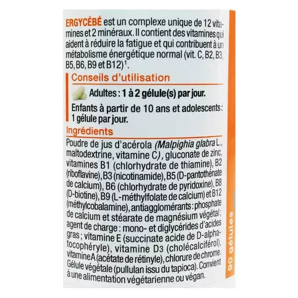 Nutergia Ergycébé 90 cápsulas