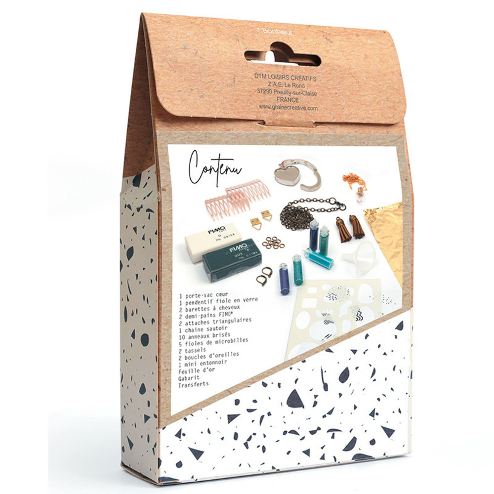 Kit création de bijoux - accessoires et pâtes polymères