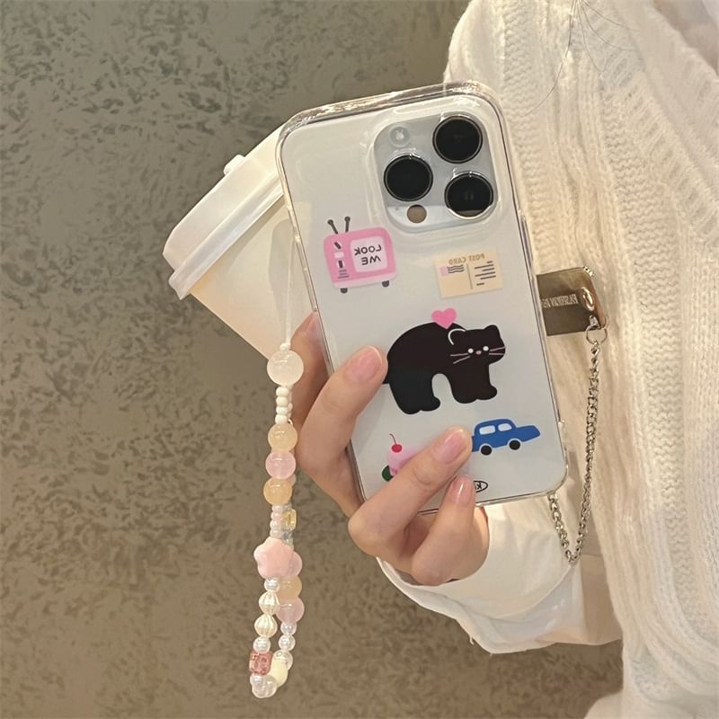 Fonekase - Kattentelefoonhoesje - iPhone 15 Pro Max / 15 Pro / 15 / 14 Pro Max / 14 Pro / 14 / 13 Pro Max / 13 Pro / 13 / 12 Pro Max / 12 Pro / 12 / 11