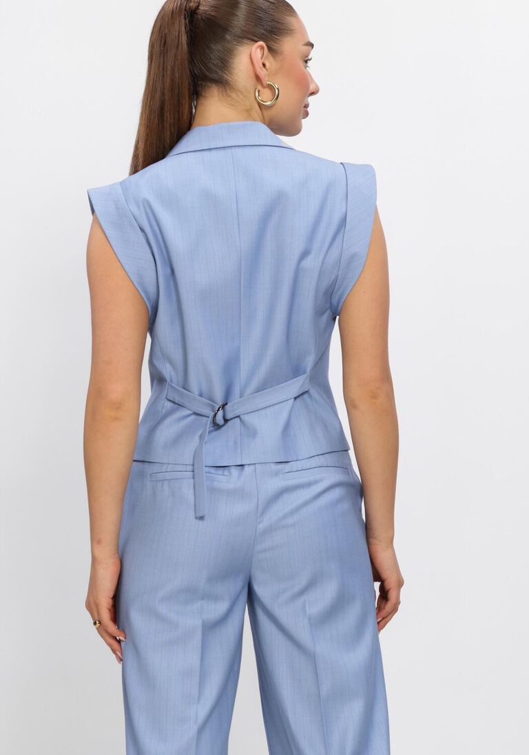 blauwe co'couture truien/vesten kianacc pin vest