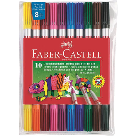 Faber-Castell dobbelt tusser 10 stk.