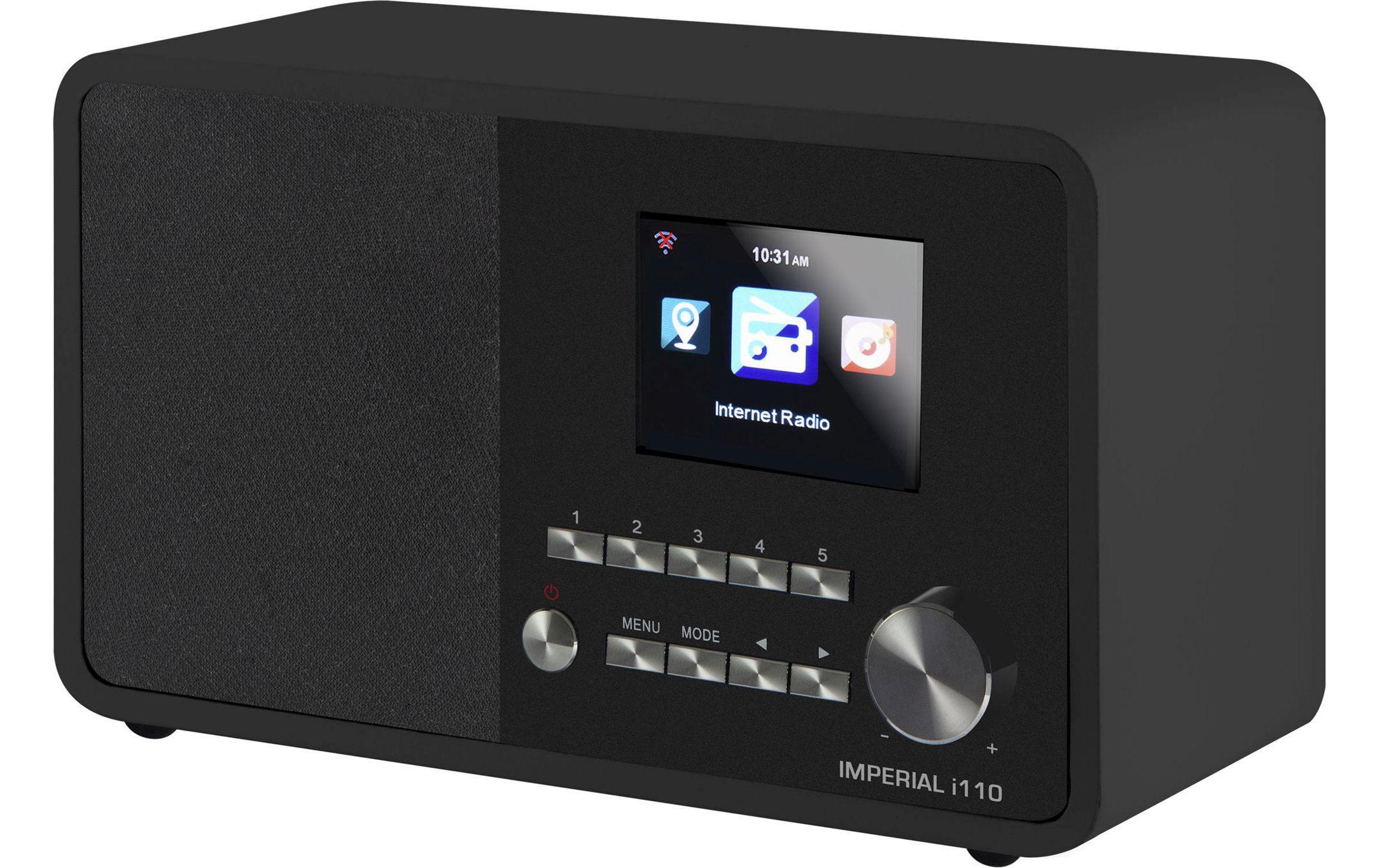 Internet Radio i110 SchwarzInternetradio mit Wettervorhersage