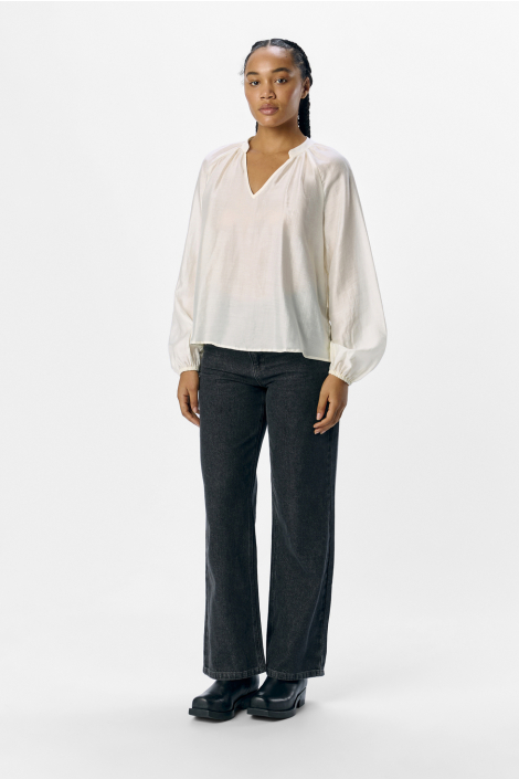 Object ecru dames blouse