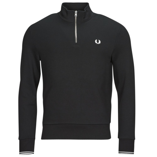Fred Perry - HALF ZIP SWEATSHIRT - Noir
