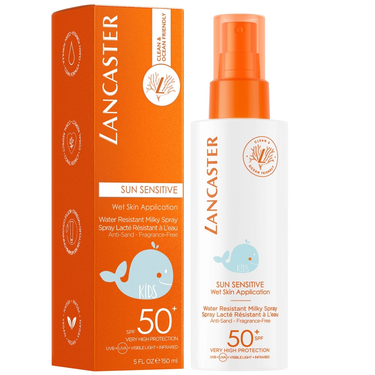 Lancaster Sun Sensitive Spray Lacté Pour Enfants Visage &  Corps SPF50+