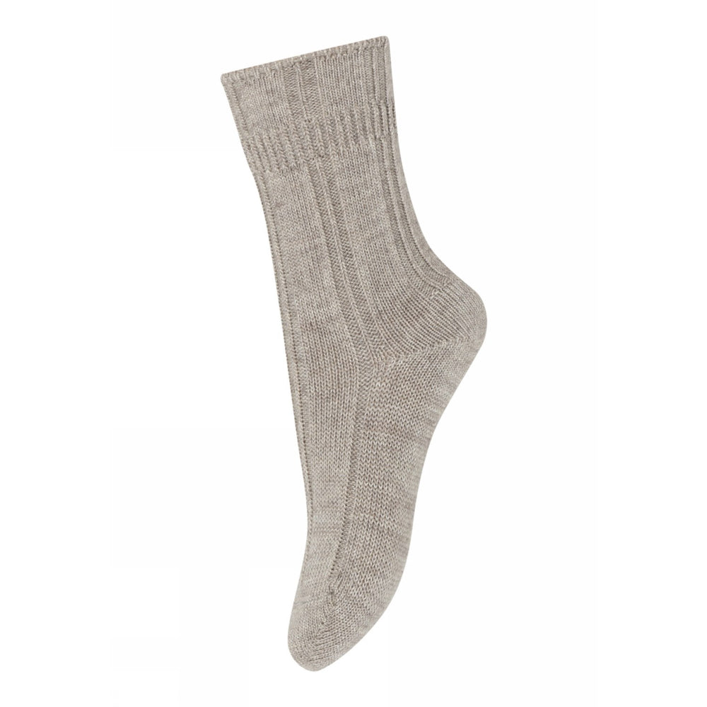 MP 59054 Bee Strømper Light Brown Melange | Luksusbaby