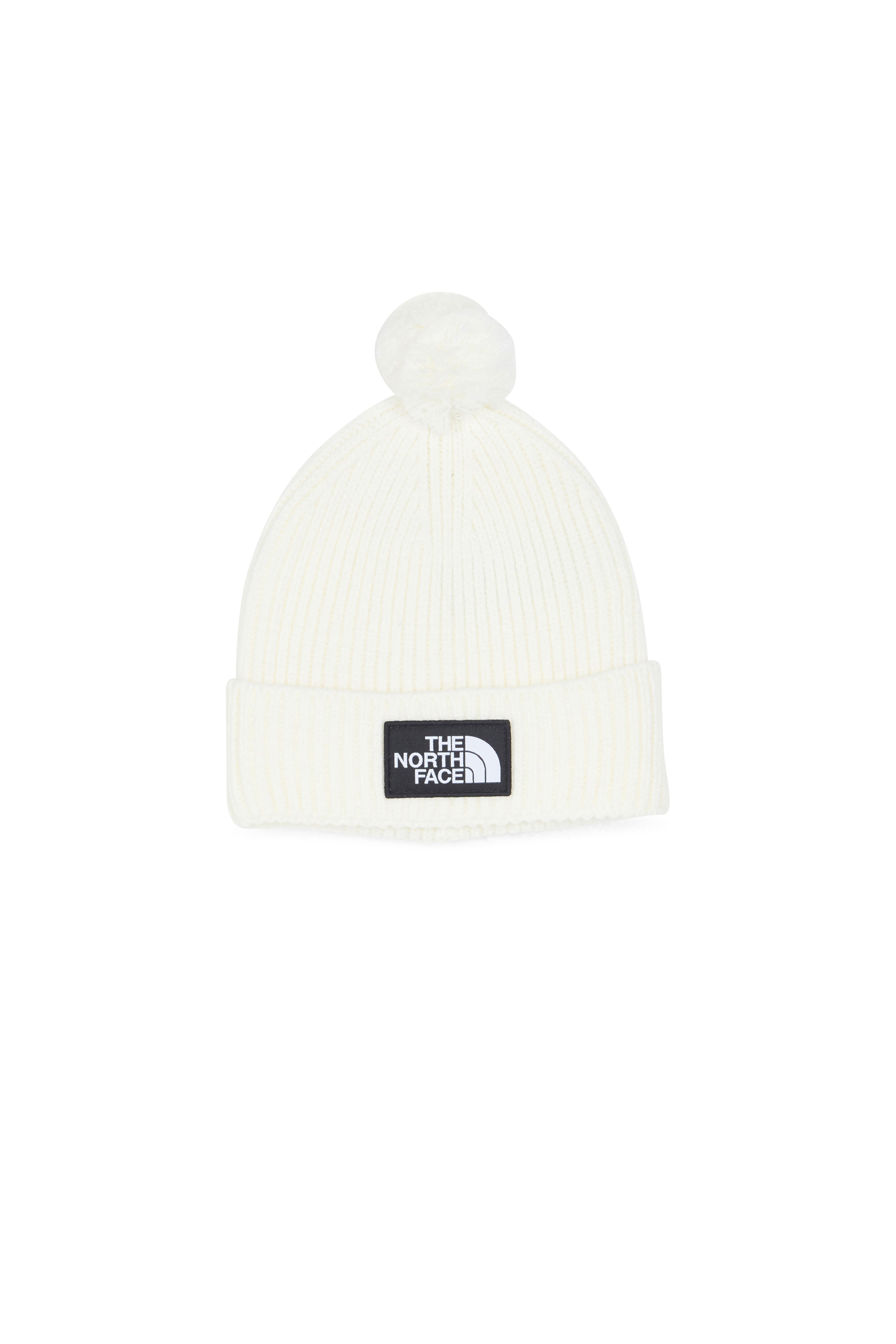 THE NORTH FACE Bonnet TNF LOGO BOX POM BNIE Blanc