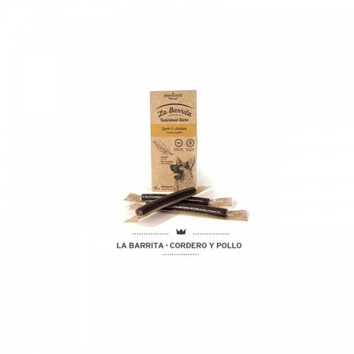 Caixa com 96 palitos de petisco sabor frango para cães.