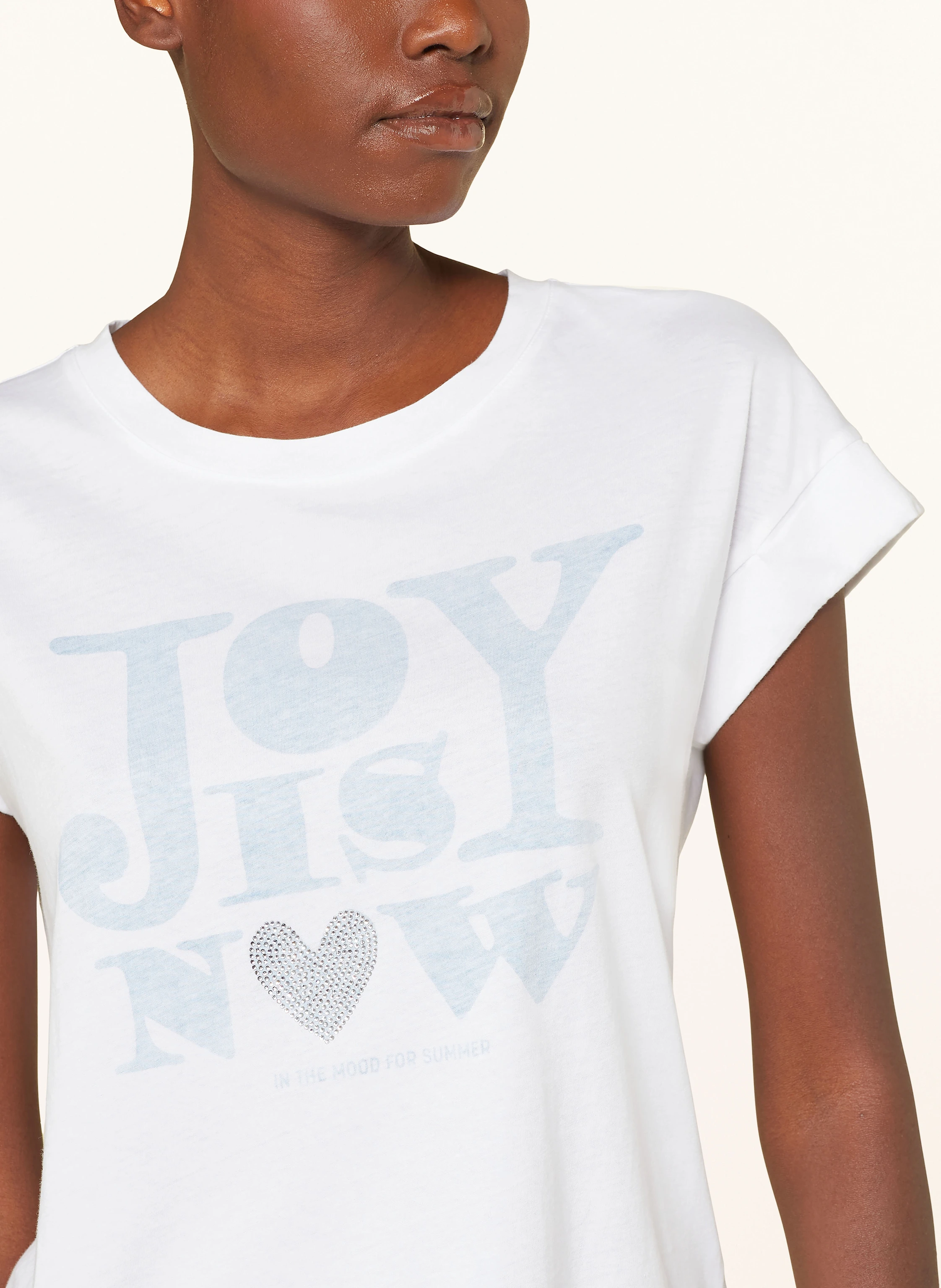 MARC AUREL T-Shirt mit Schmucksteinen