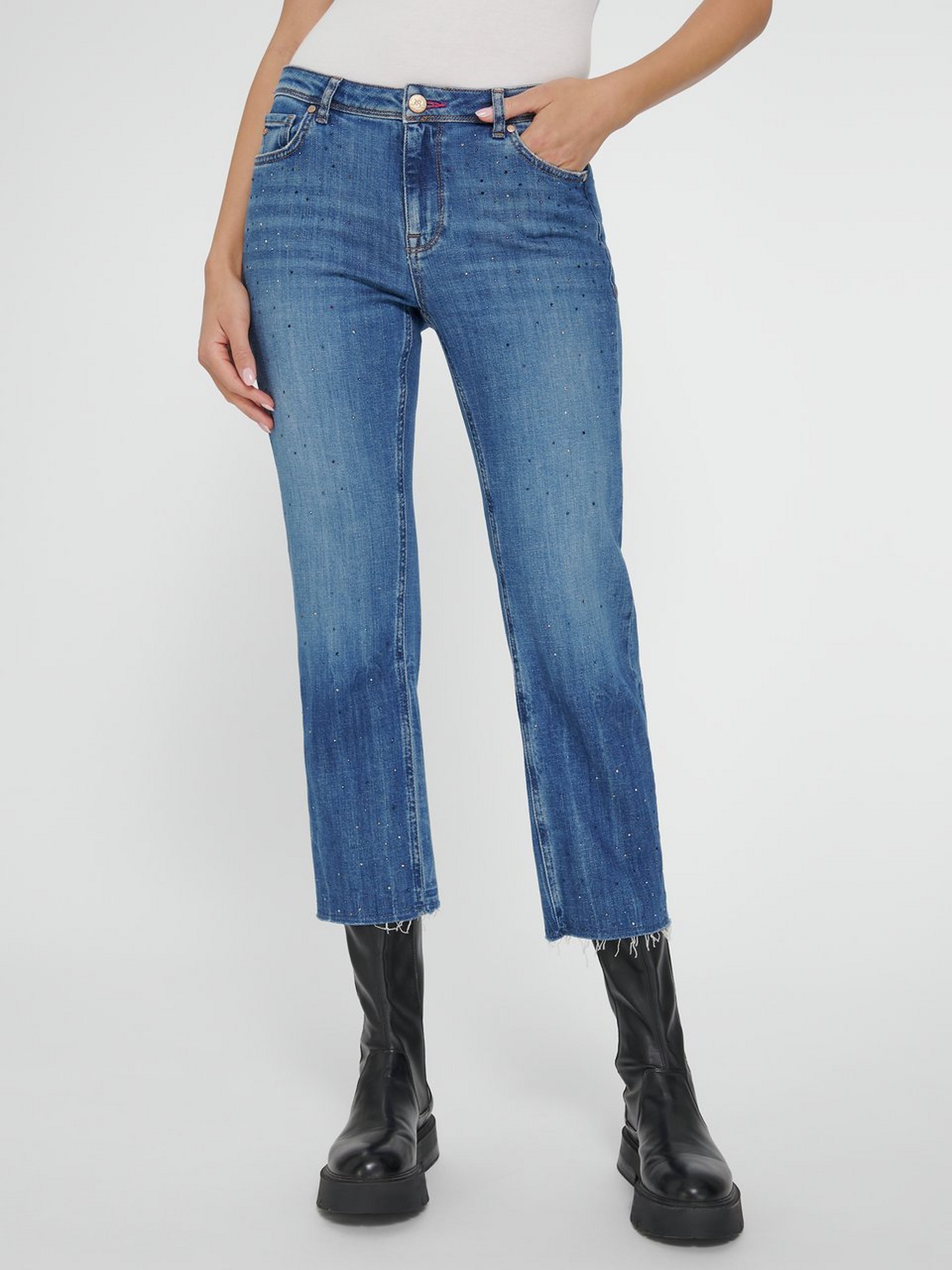 7/8-Jeans Modell Vic Cropped Sparkle